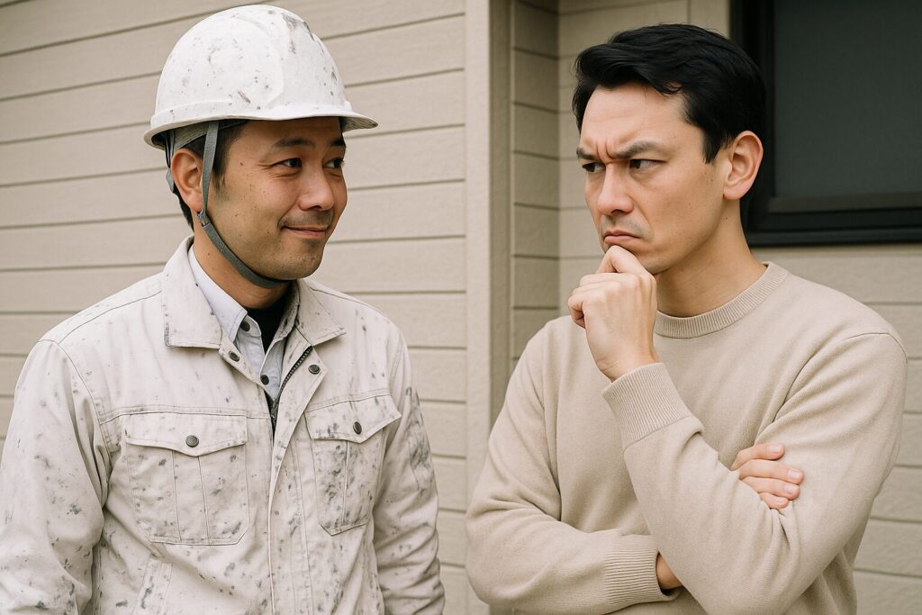 塗装業者が悪徳かどうか見極めている施主様