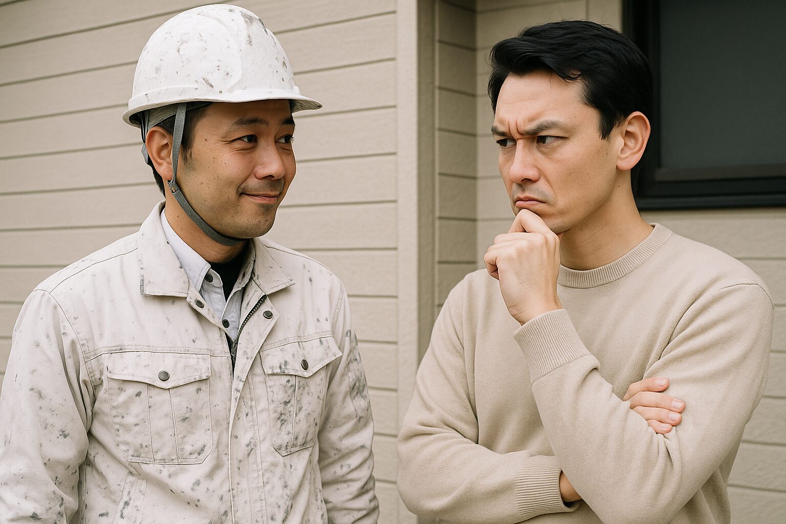 塗装業者が悪徳かどうか見極めている施主様